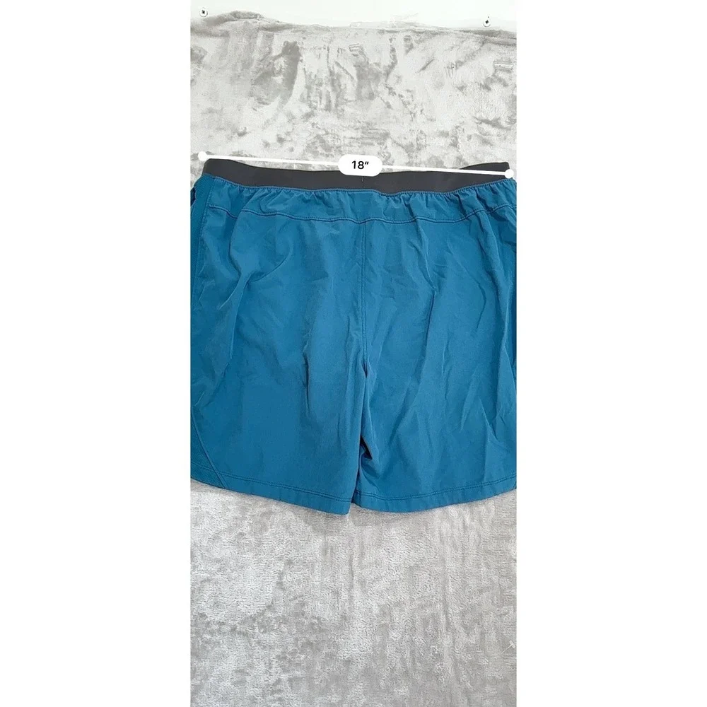 Russell Athletic Shorts Men's Size 2XL Teal Lined Tennis Running Swim Pockets‎